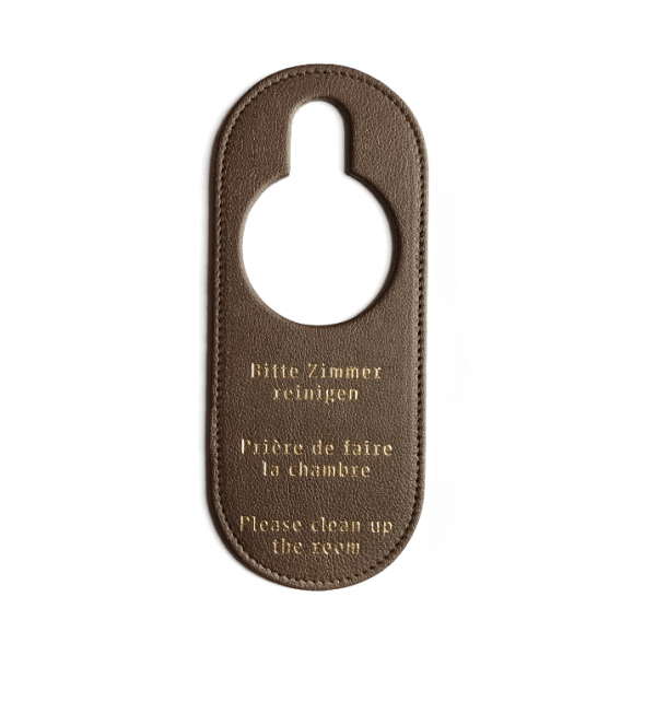 Leather Door Hanger Hotel Supply