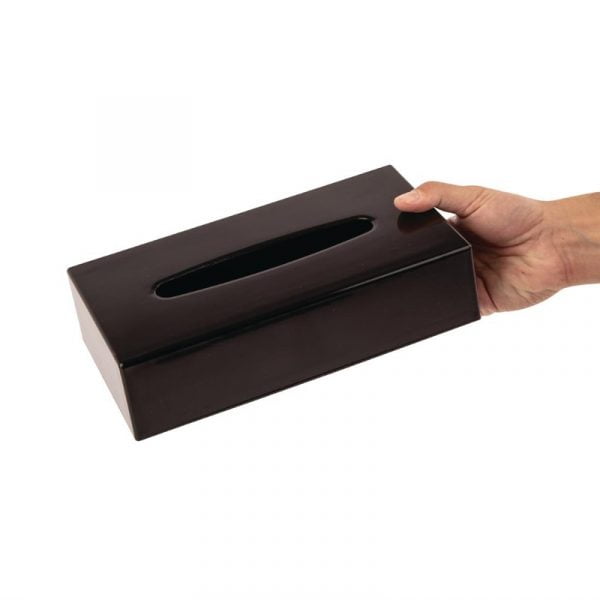 Nylon Impasse Ontwaken Tissue box zwart – Hotel Supply