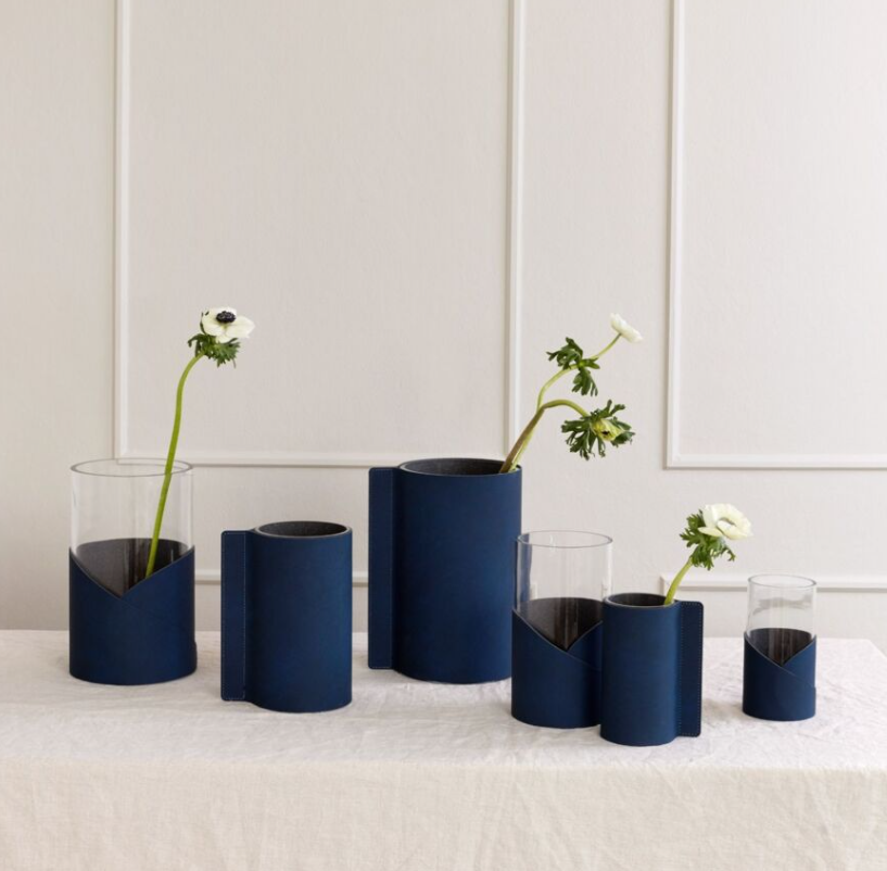 vase linddna serie blue